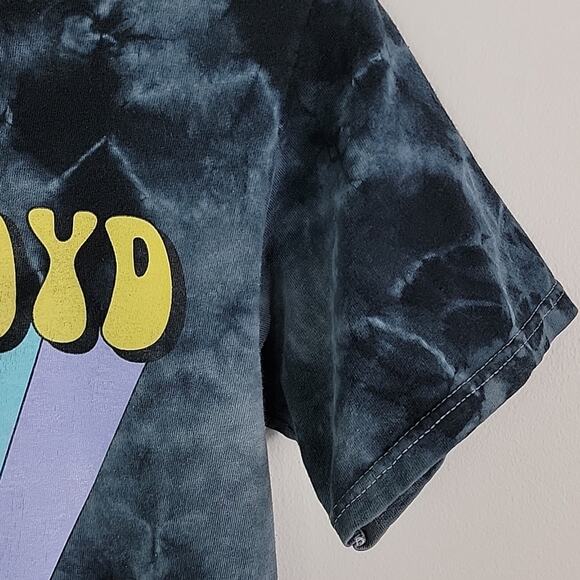 Pink Floyd Dark Side of the Moon Tie Died Gray Graphic T-Shirt Men's Small - Picture 5 of 9